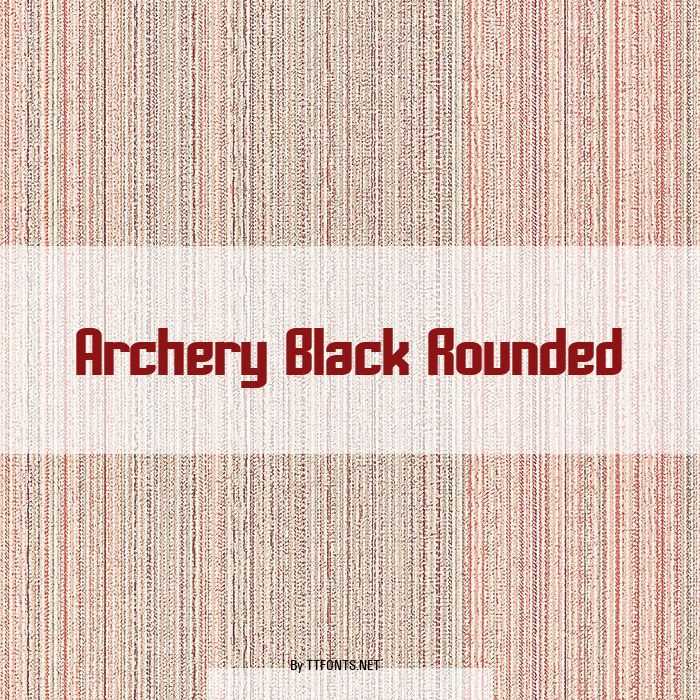 Archery Black Rounded example